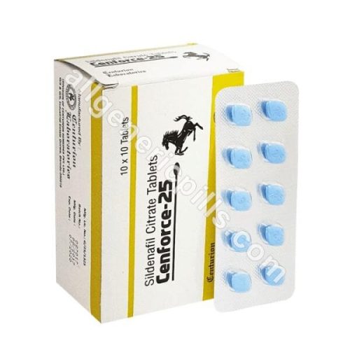 Cenforce 25 mg sildenafil citrate tablet strip