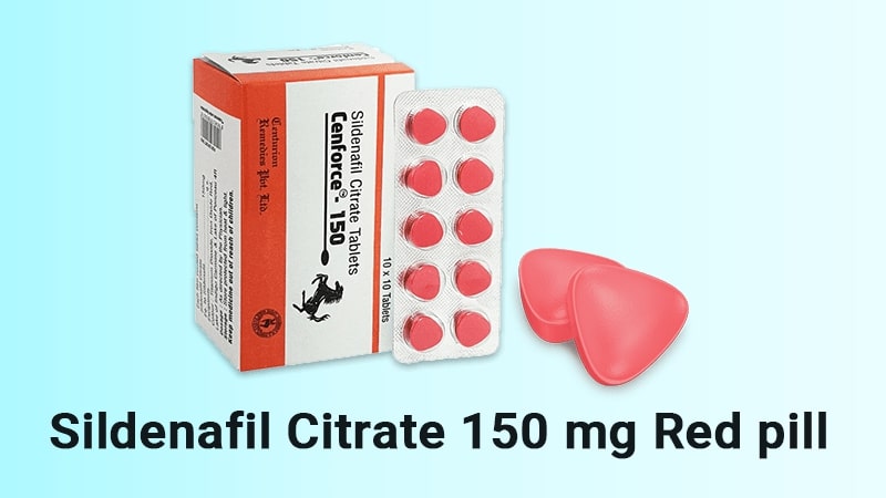 Sildenafil citrate 150 mg red pill