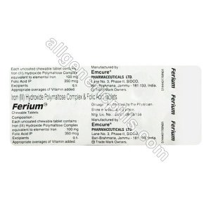 Ferium Chewable (Iron Folic Acid)