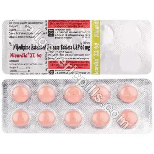 Nifedipine Extended Release 60 Mg (Generic)